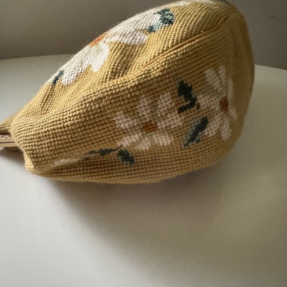 Needlepoint Yellow Handbag - Picture 3 of 5